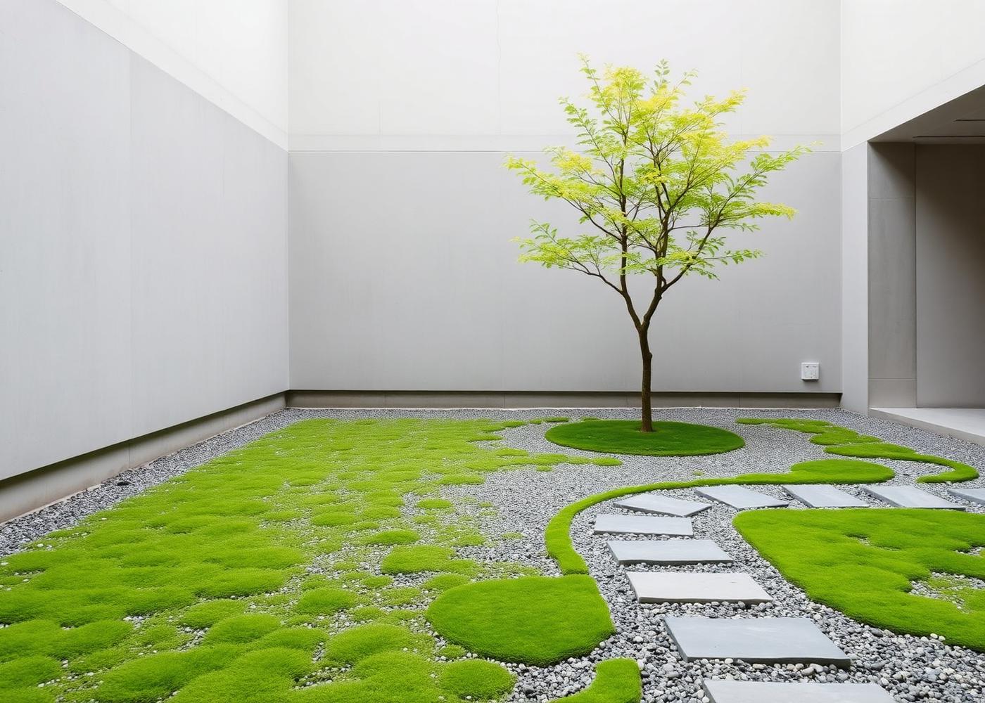 Moss Court — Landscape Courtyard in Coonoor, Tamil Nadu